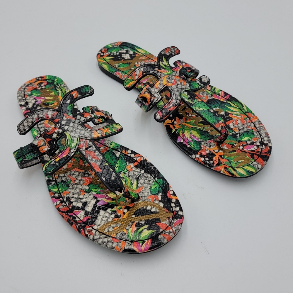 🌵Sam Edelman "Carter" Multicolor Snake Sandalls